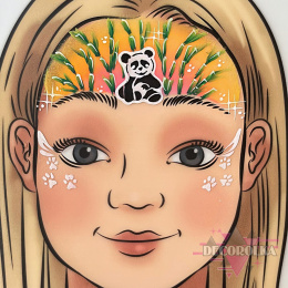 Szablon do malowania twarzy KochASIAart K35 panda